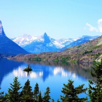 Wild Goose Island in Saint Mary Lake, Glacier National Park, Montana