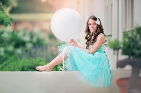 turquoise dress - dress, girl, girls, turquoise