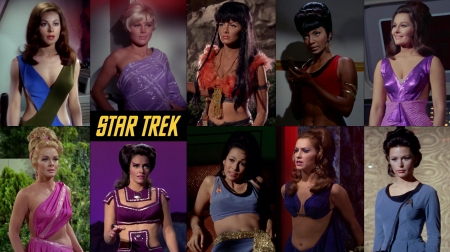 Women From The Original Star Trek Television Series - Namcy Kovack, Uhura, Sherry Jackson, Marj Dusay, Susan Denberg, BarBara Luna, Charlene Polite, Nona, Marianna Hill, Andrea, Nichelle Nichols, Leslie Parrish, Lee Meriwether