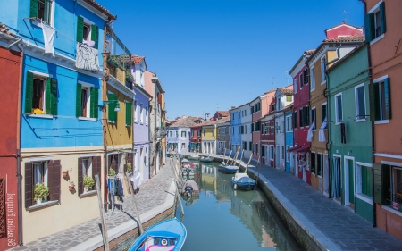 Venice, Italy - Italy, Burano, houses, Venice