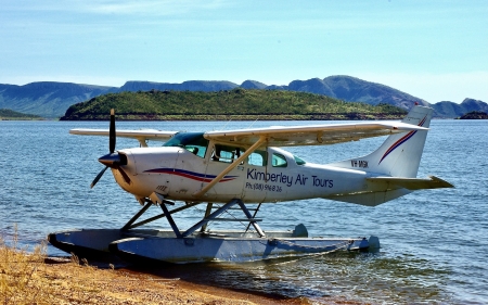 Seaplane - sea, island, seaplane, beach