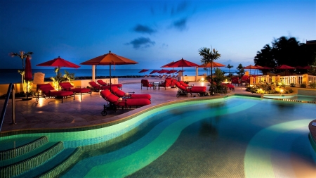 Resort - island, pool, resort, cayman