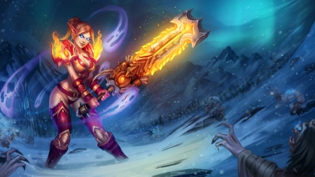 Warrior Women - Women, Girl, sword, Warrior