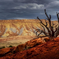 Cloudy and stormy conditions in Capitol Reef Nationalpark, Utah