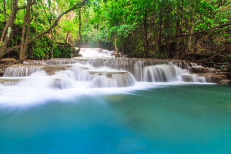 Tropical waterfall - River, Forest, Landscape, Waterfall