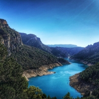 En route for Mont Rebei, Spain