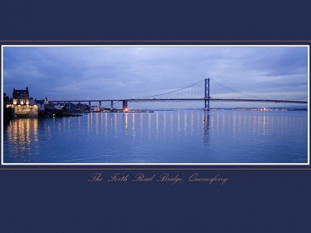 The Forth Road Bridge - Scotland - bridges in scotland, river forth, scotland, the forth road bridge