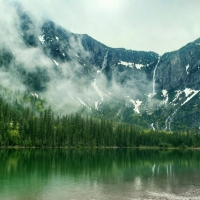 Stunning view on the Avalanche Lake Trail, Glacier National Park