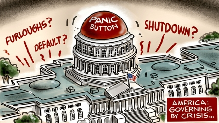 No Leader - chaos, panic, crime, America, sinister biden