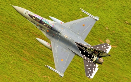 Spanish Air Force F-16 - f 16, f 16 fighting falcon, jets, spanish air force