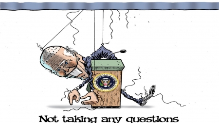 Broken - que cards, biden, puppet, broken