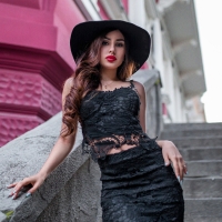 Rosalia Murcia in Black