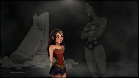 Diana's Ghost - anime, desktop nexus, superman, diana prince, wonder woman, 1920x1080 only, dc comics, 1080p, desktop backgrounds, hd wallpapers, batman, cartoons