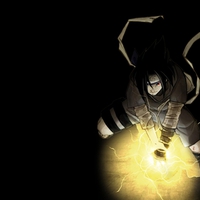 Sasuke is about to use Chidori