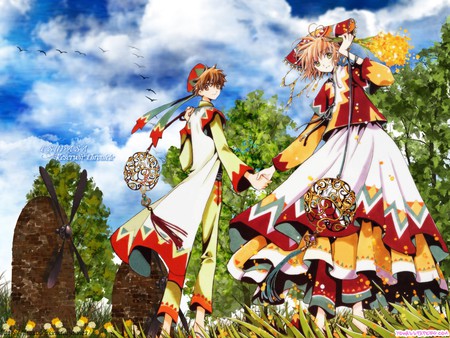 Sakura is with Syaoran - sukura, tsubasa