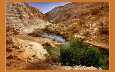 Desert stream - nature, deserts