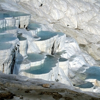 Pamukkale's  pools        turkey