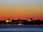 Day Ends in Istanbul turkey