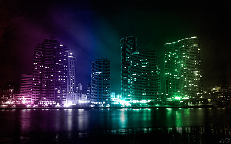 Colourful City - city, colors