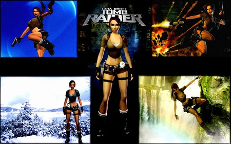 Tomb Raider Legend - video game, collage