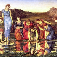 Burne-Jones. The Mirror of Venus.