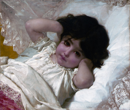 Munier. 'Marie Louise. - infant, painting, french, art, child