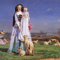 John Everett Millais. 'Pretty Baa Lambs'