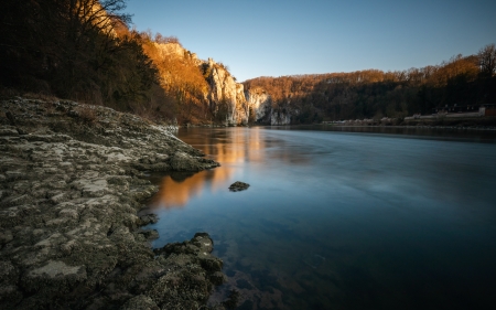 Sunrise over Lake - sunrise, lake, reflection, water