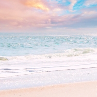 Pastel Beach Seascape Outer Banks North Carolina