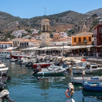 Harbor in Greece