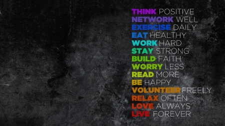 Think Positive Quote - Other & Abstract Background Wallpapers on ...