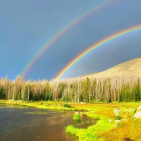 Double Rainbow High Uintah Mountains