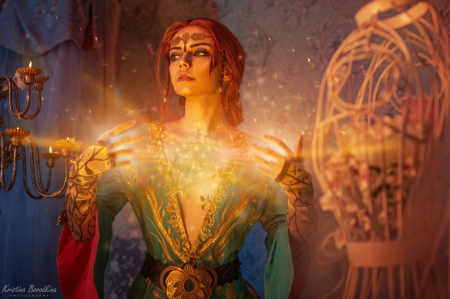 Cosplay ~ Triss Merigold - the witcher, triss merigold, model, cosplay, girl, kristina borodkina, woman