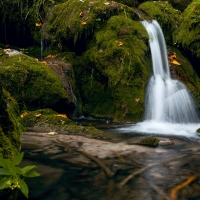 Idyllic waterfall in Austria