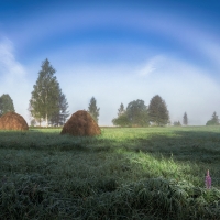 White Rainbow of Fog