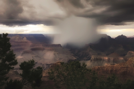 Cloud Burst over the Grand Canyon