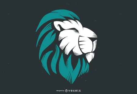 Zodiac ~ Leo - lion, green, black, zodiac, vexels, leo