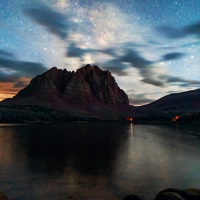 Dusk at Red Castle Lake in the Uinta Mountains, Northern Utah