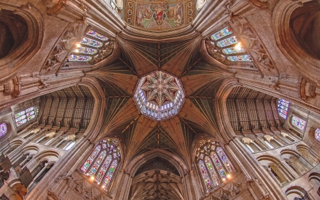 Ely Cathedral, England - cathedral, England, ceiling, Ely, dome