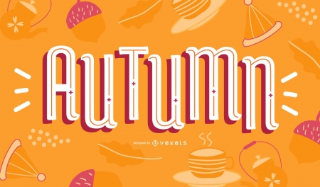 :) - toamna, autumn, word, orange, card, vexels