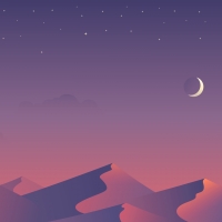 Pastel vector mountains