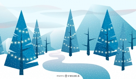 Christmas - lights, tree, blue, white, craciun, christmas, vexels