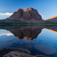 Sunrise on Red Castle in the Uinta Mountains of Northern Utah