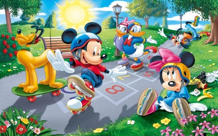 :) - donald duck, minnie, vara, summer, mickey mouse, disney