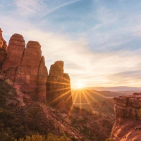 Sedona, Arizona - A rocky red sunset