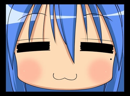 Konata's Smile - face, lucky star, blush, smile, konata, izumi