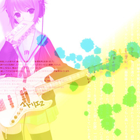 guitar nagato yuki suzumiya haruhi no yuutsu thighhighs