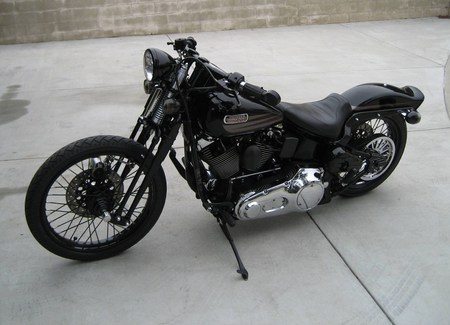 Harley D - harley, chopper, black, bike