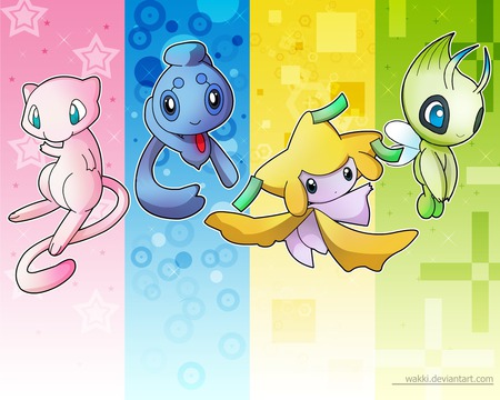 celebi jirachi mew phione