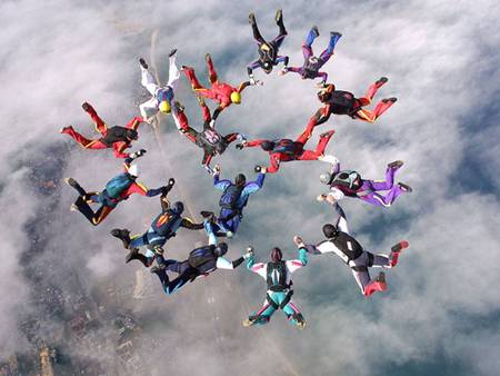 skydiving